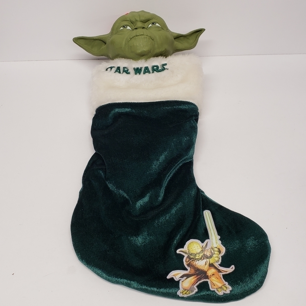 Star Wars Yoda Talking Christmas Holiday Stocking 2007